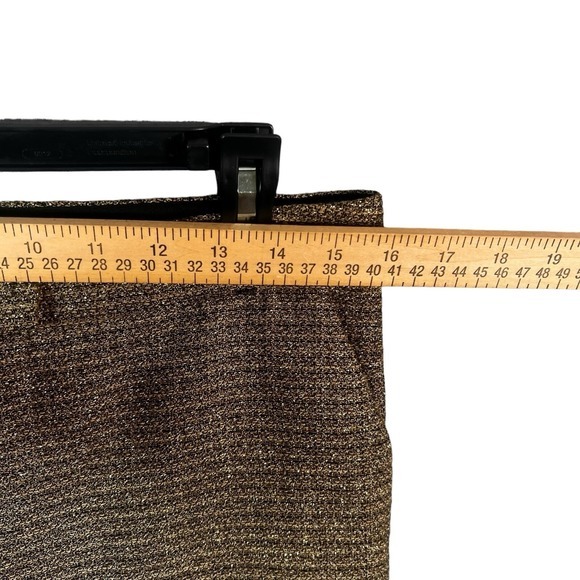 Diane Von Furstenberg Tweed Dress Pants Womens Brown Straight Leg‎ Career Work - Picture 7 of 12